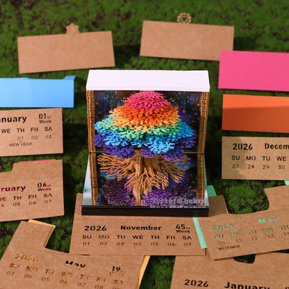 3D Calendar 2026 - Tree of Chakra - 3D Calendar