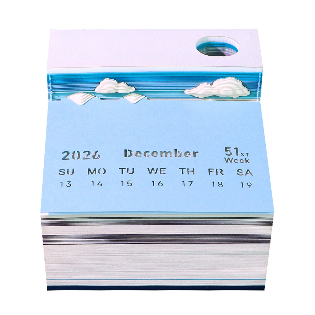 3D Calendar 2026 - White Bears - 3D Calendar