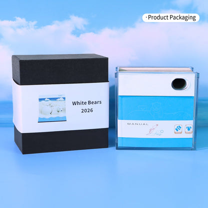 3D Calendar 2026 - White Bears - 3D Calendar