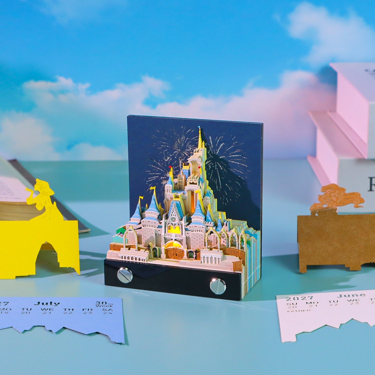 3D Calendar 2027 - Cinderella Castle - 3D Calendar