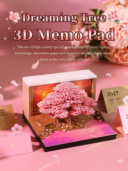 3D Calendar 2027 - Dreaming Tree - 3D Calendar