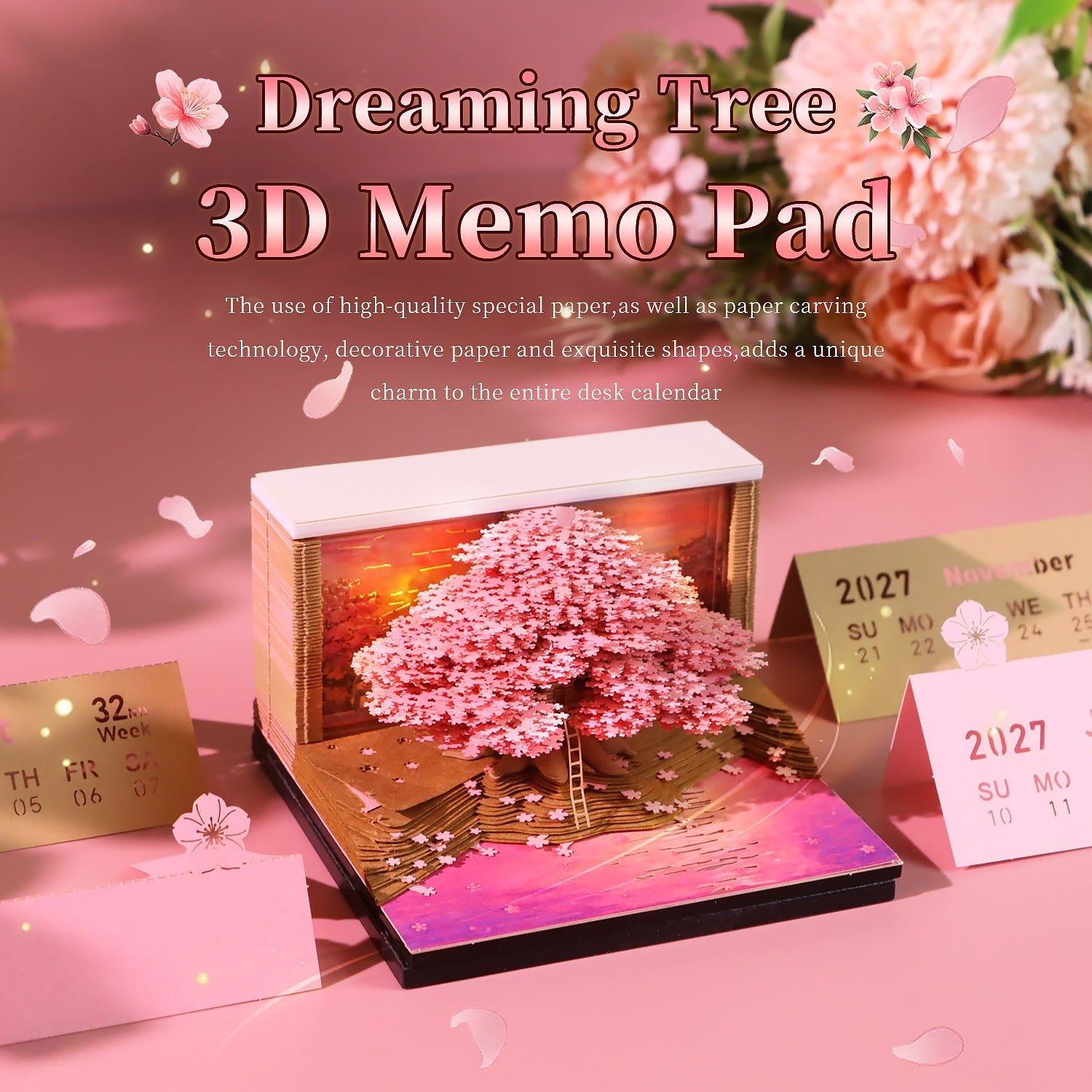 3D Calendar 2027 - Dreaming Tree - 3D Calendar
