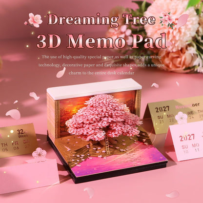 3D Calendar 2027 - Dreaming Tree - 3D Calendar