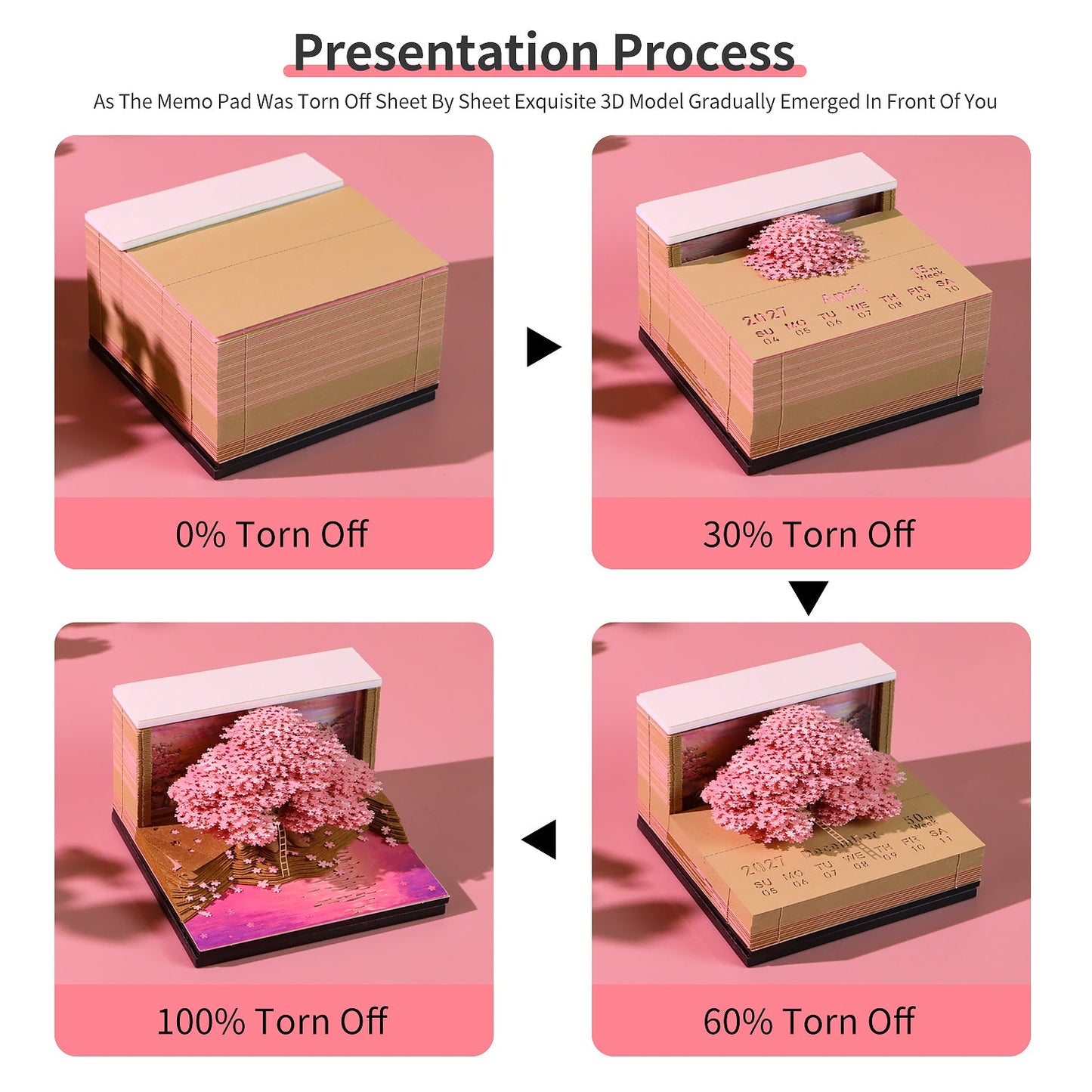 3D Calendar 2027 - Dreaming Tree - 3D Calendar