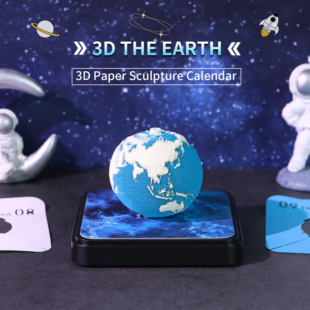 3D Calendar 2027 - Earth - 3D Calendar