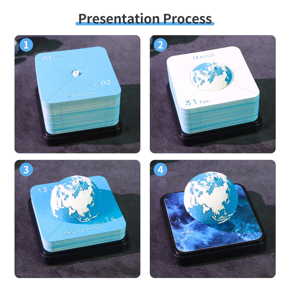 3D Calendar 2027 - Earth - 3D Calendar