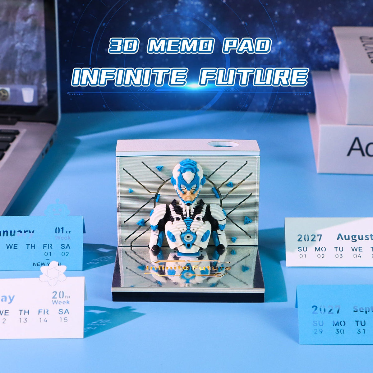 3D Calendar 2027 - Infinite Future - 3D Calendar
