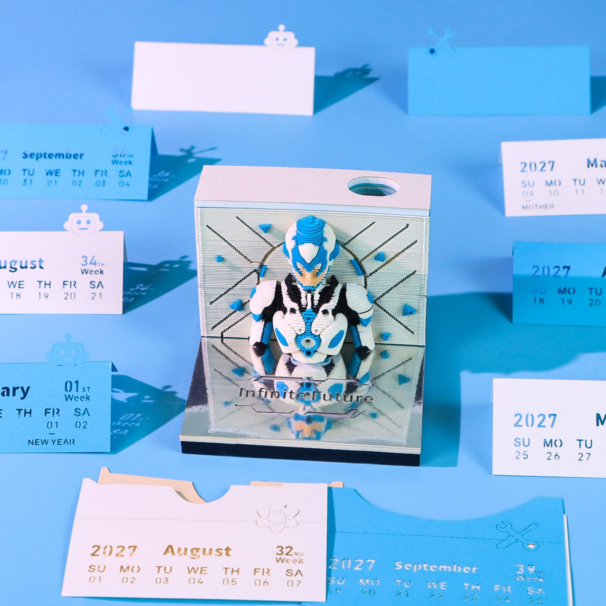 3D Calendar 2027 - Infinite Future - 3D Calendar
