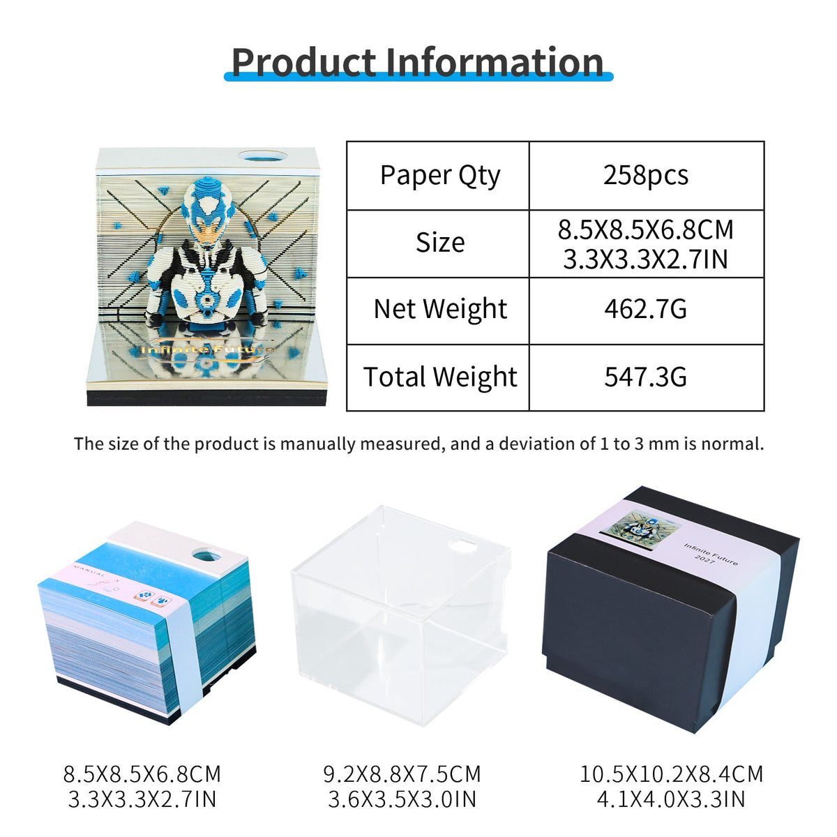 3D Calendar 2027 - Infinite Future - 3D Calendar