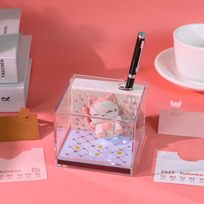 3D Calendar 2027 - Jumping Cat - 3D Calendar