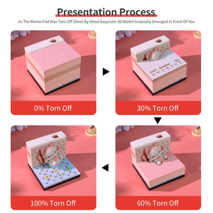 3D Calendar 2027 - Jumping Cat - 3D Calendar