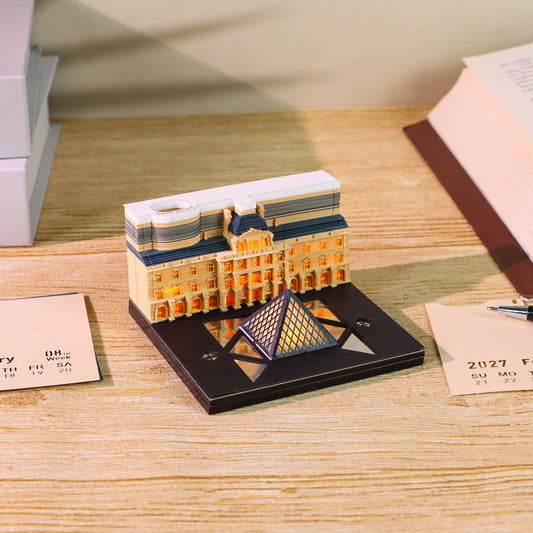 3D Calendar 2027 - Louvre - 3D Calendar