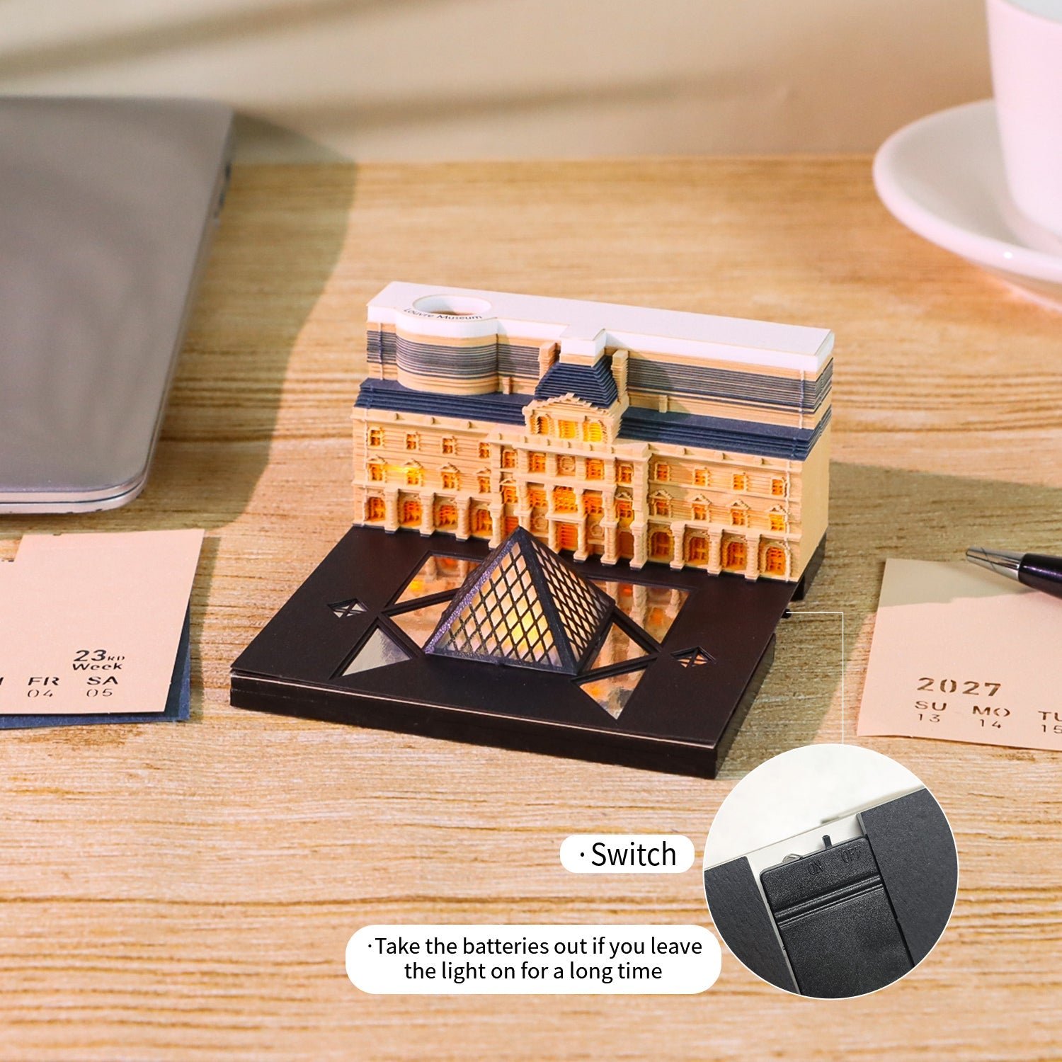 3D Calendar 2027 - Louvre - 3D Calendar
