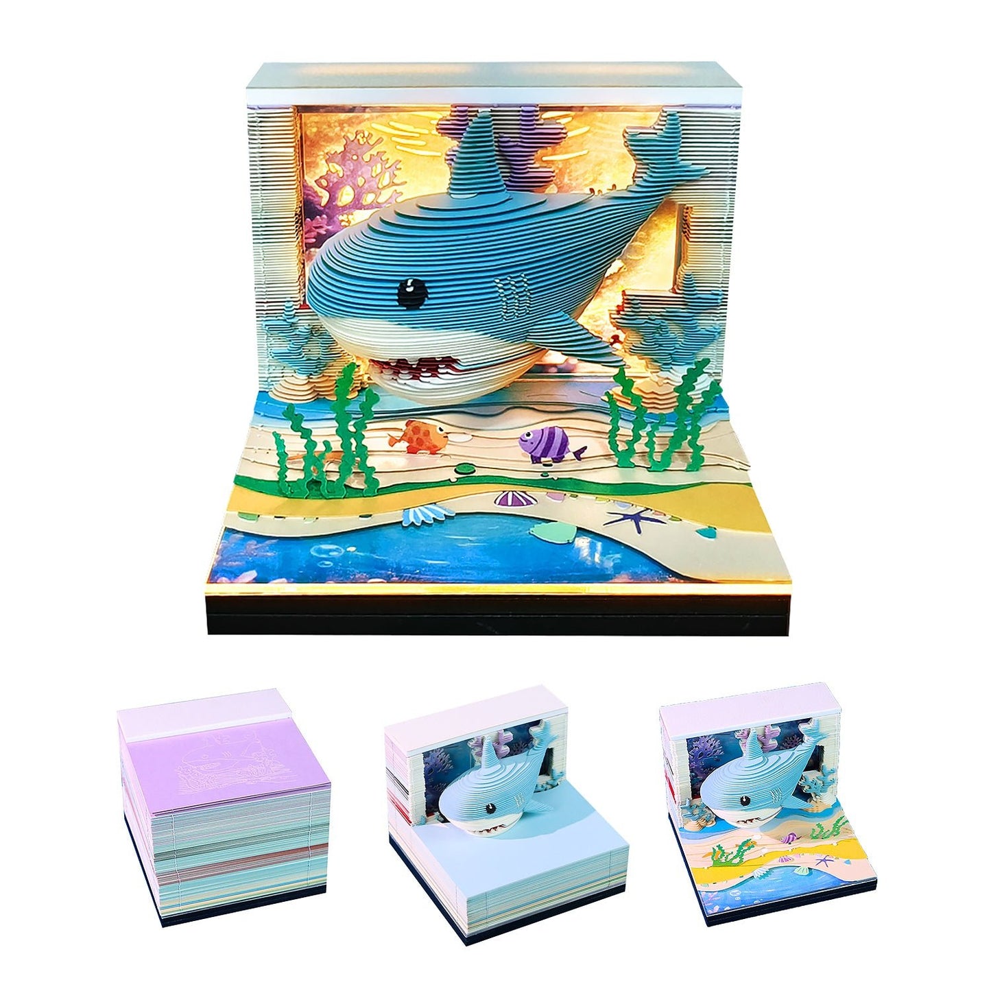 3D Calendar 2027 - Lovely Ocean Shark - 3D Calendar