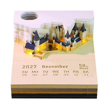 3D Calendar 2027 - Magic Castle - 3D Calendar