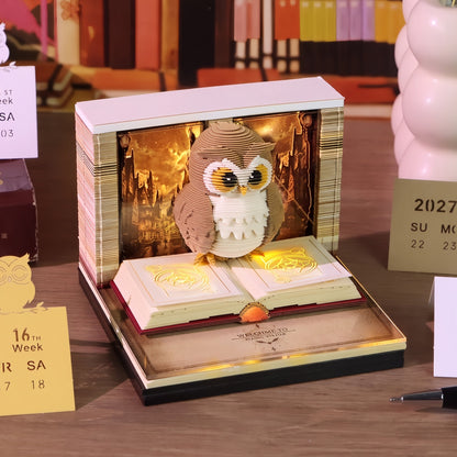 3D Calendar 2027 - Magic Owl - 3D Calendar