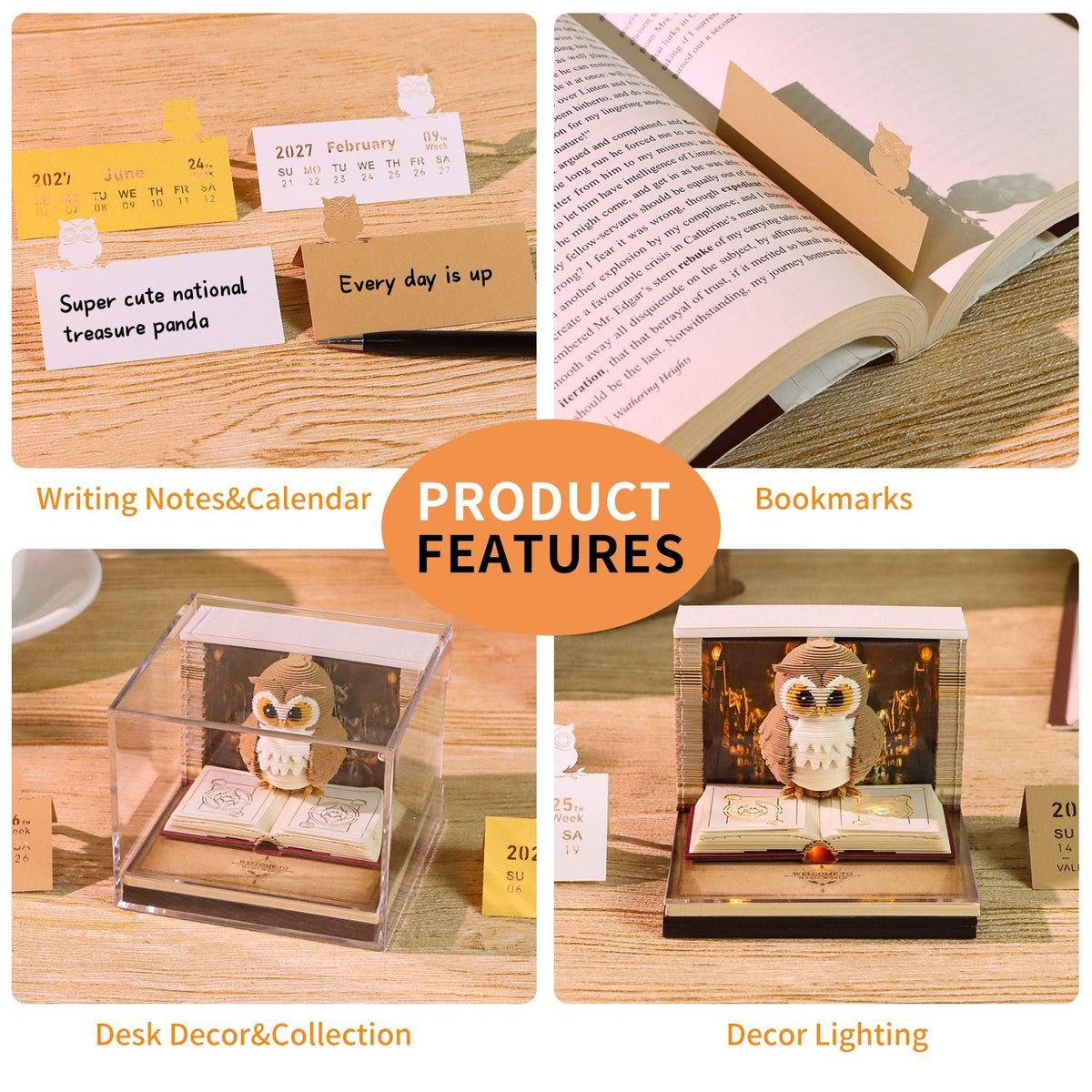 3D Calendar 2027 - Magic Owl - 3D Calendar