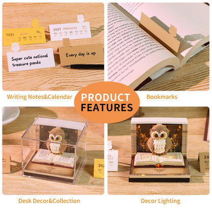 3D Calendar 2027 - Magic Owl - 3D Calendar