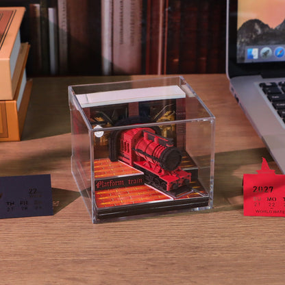3D Calendar 2027 - Magic Platform Train - 3D Calendar