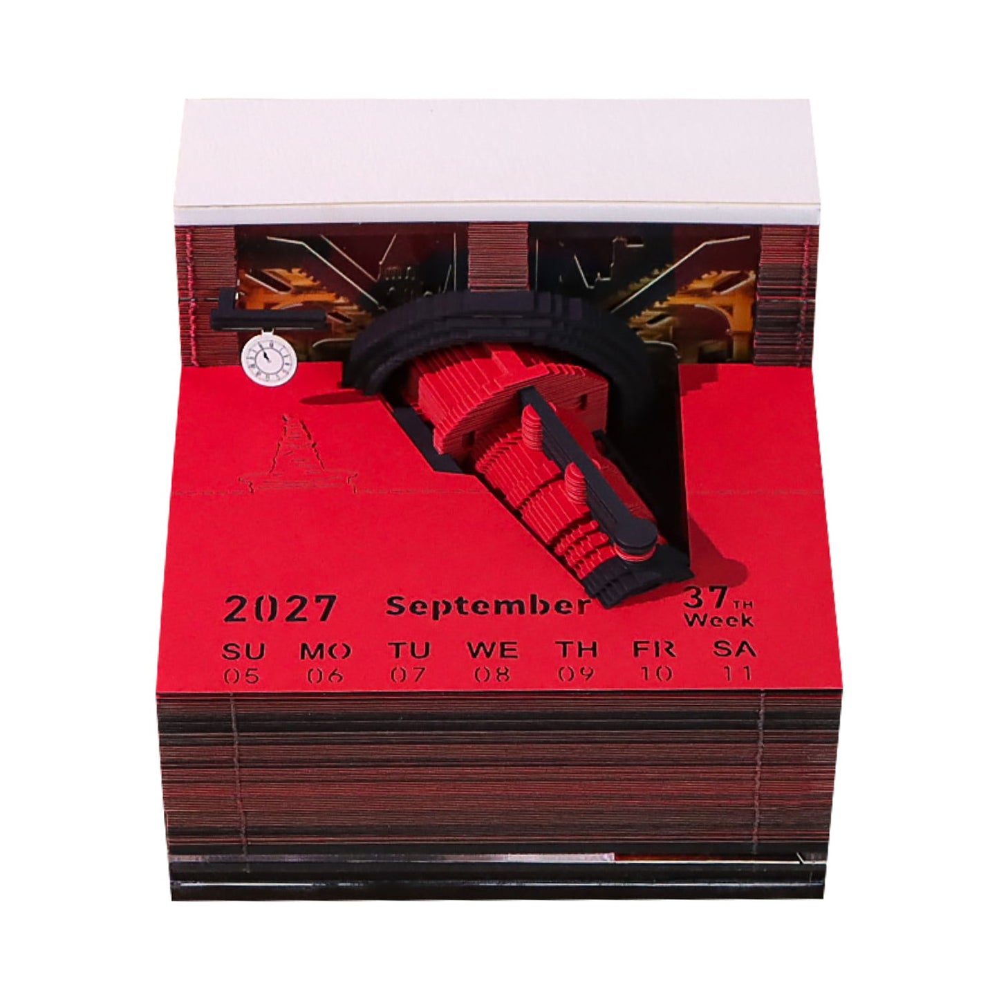 3D Calendar 2027 - Magic Platform Train - 3D Calendar