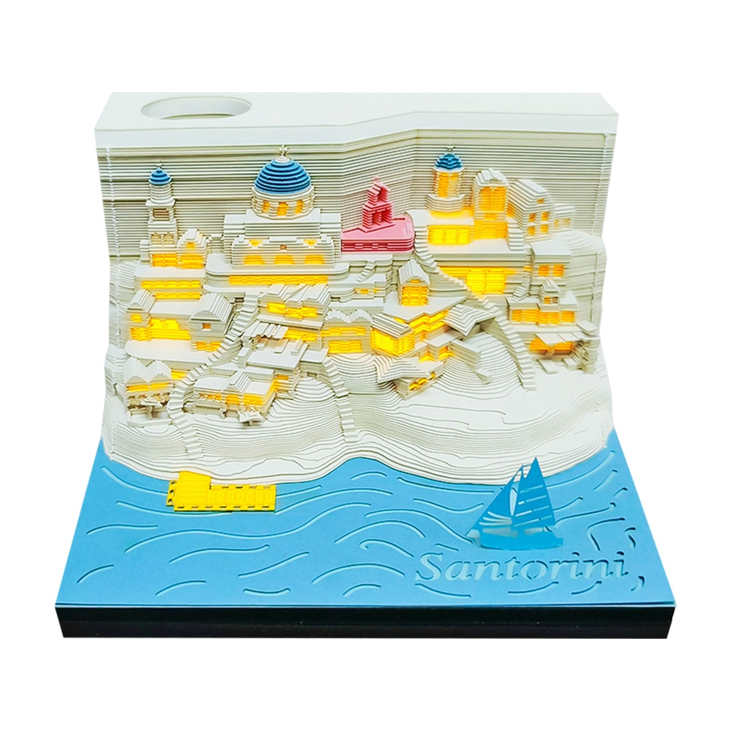 3D Calendar 2027 - Santorini - 3D Calendar