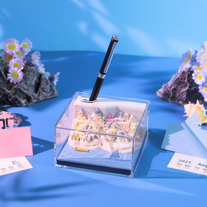 3D Calendar 2027 - Santorini - 3D Calendar