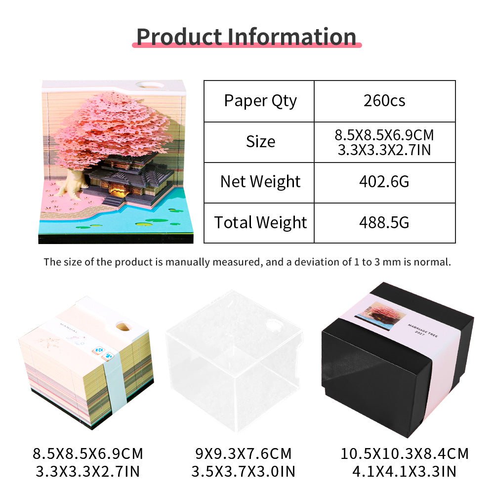 3D Calendar 2027 - Tree House B - 3D Calendar