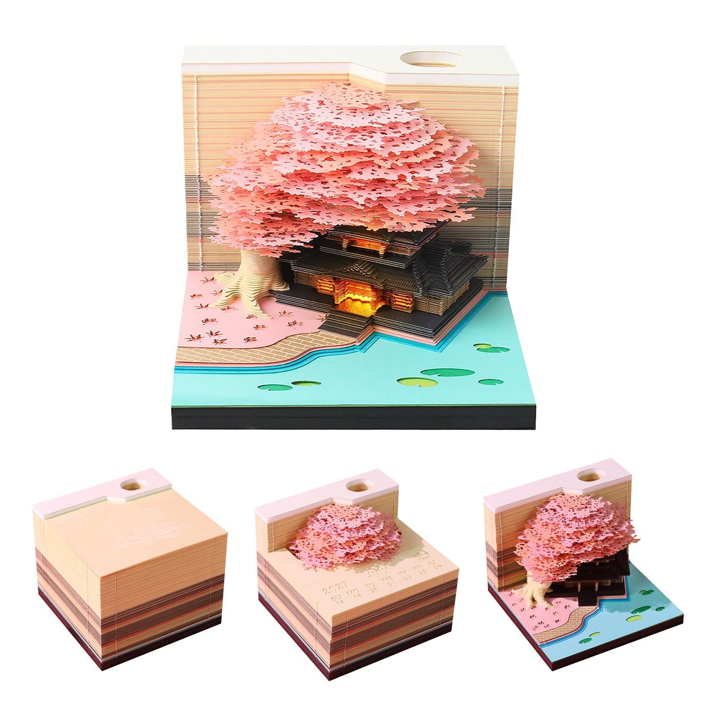3D Calendar 2027 - Tree House B - 3D Calendar