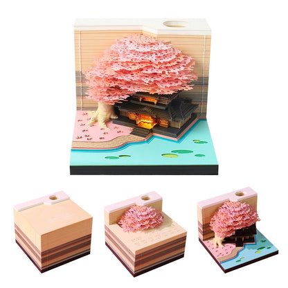 3D Calendar 2027 - Tree House B - 3D Calendar