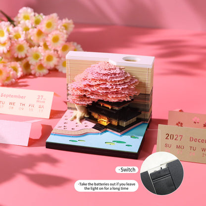 3D Calendar 2027 - Tree House B - 3D Calendar