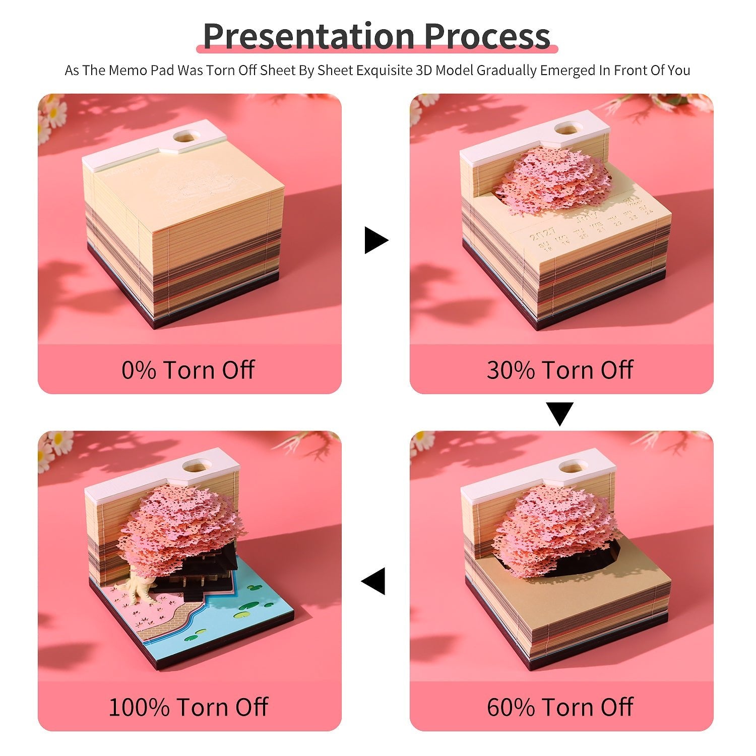 3D Calendar 2027 - Tree House B - 3D Calendar