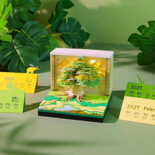 3D Calendar 2027 - Tree House D - 3D Calendar