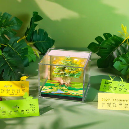 3D Calendar 2027 - Tree House D - 3D Calendar