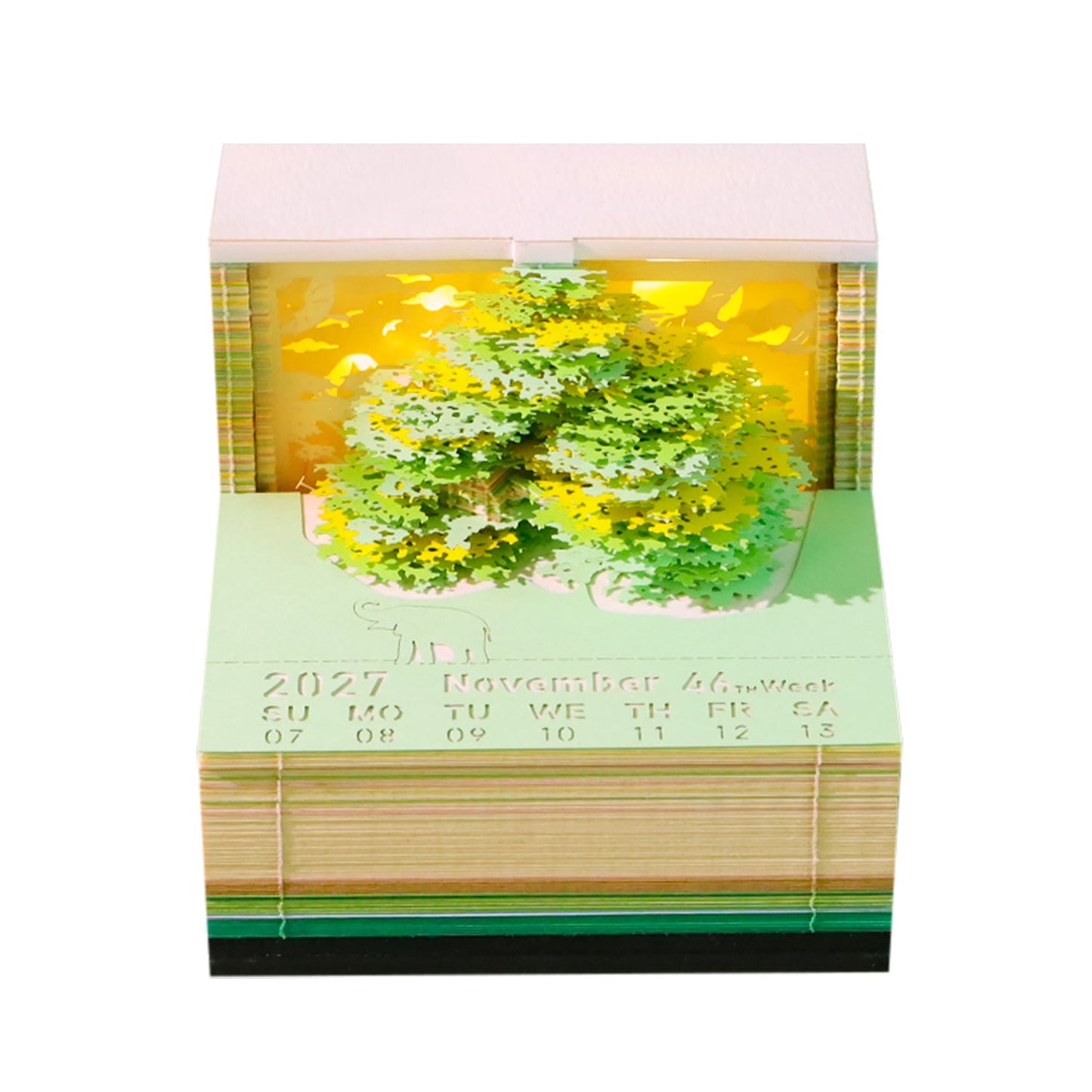 3D Calendar 2027 - Tree House D - 3D Calendar