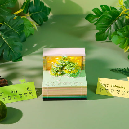 3D Calendar 2027 - Tree House D - 3D Calendar