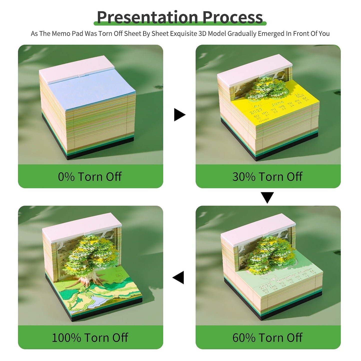 3D Calendar 2027 - Tree House D - 3D Calendar