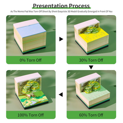 3D Calendar 2027 - Tree House D - 3D Calendar