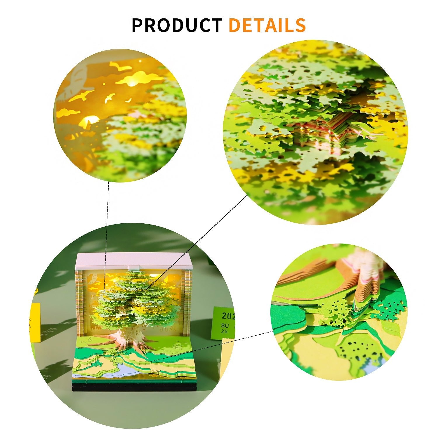 3D Calendar 2027 - Tree House D - 3D Calendar