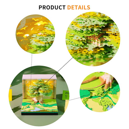 3D Calendar 2027 - Tree House D - 3D Calendar