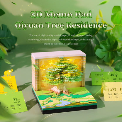 3D Calendar 2027 - Tree House D - 3D Calendar