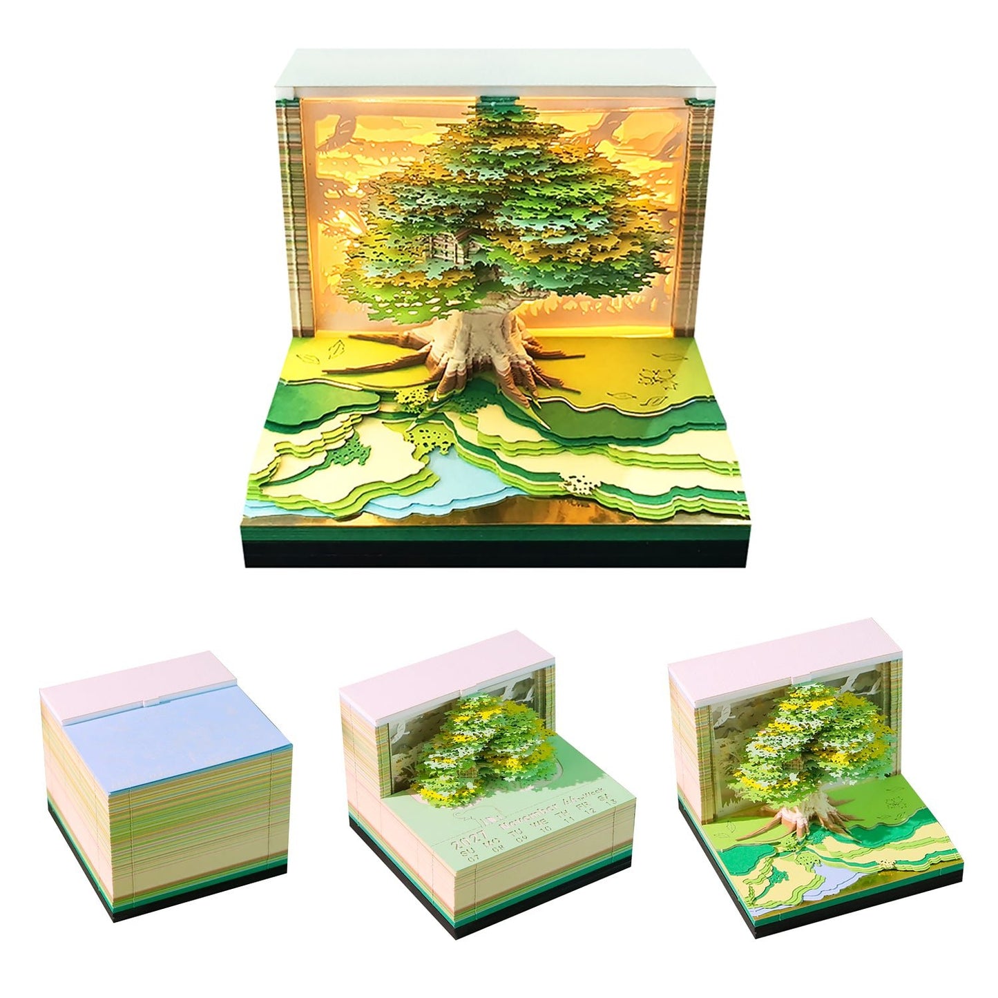 3D Calendar 2027 - Tree House D - 3D Calendar