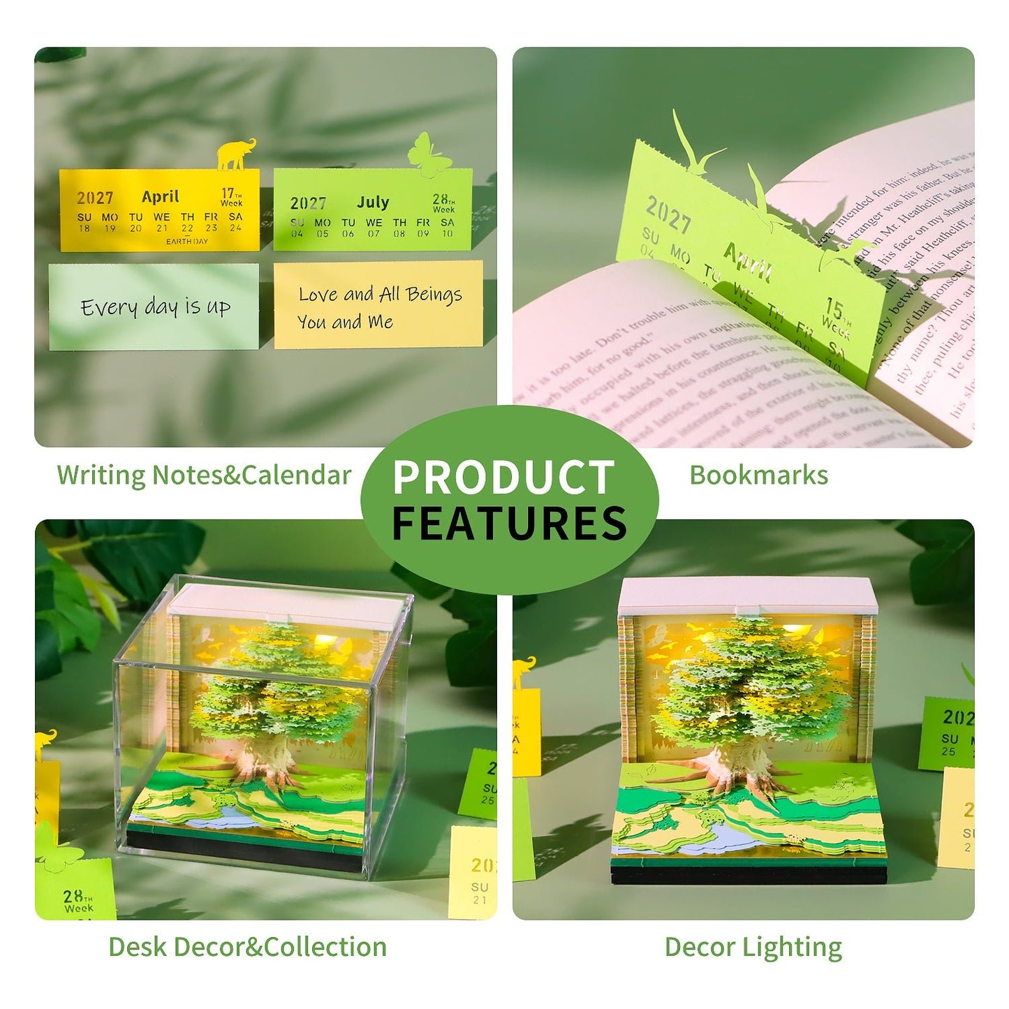 3D Calendar 2027 - Tree House D - 3D Calendar
