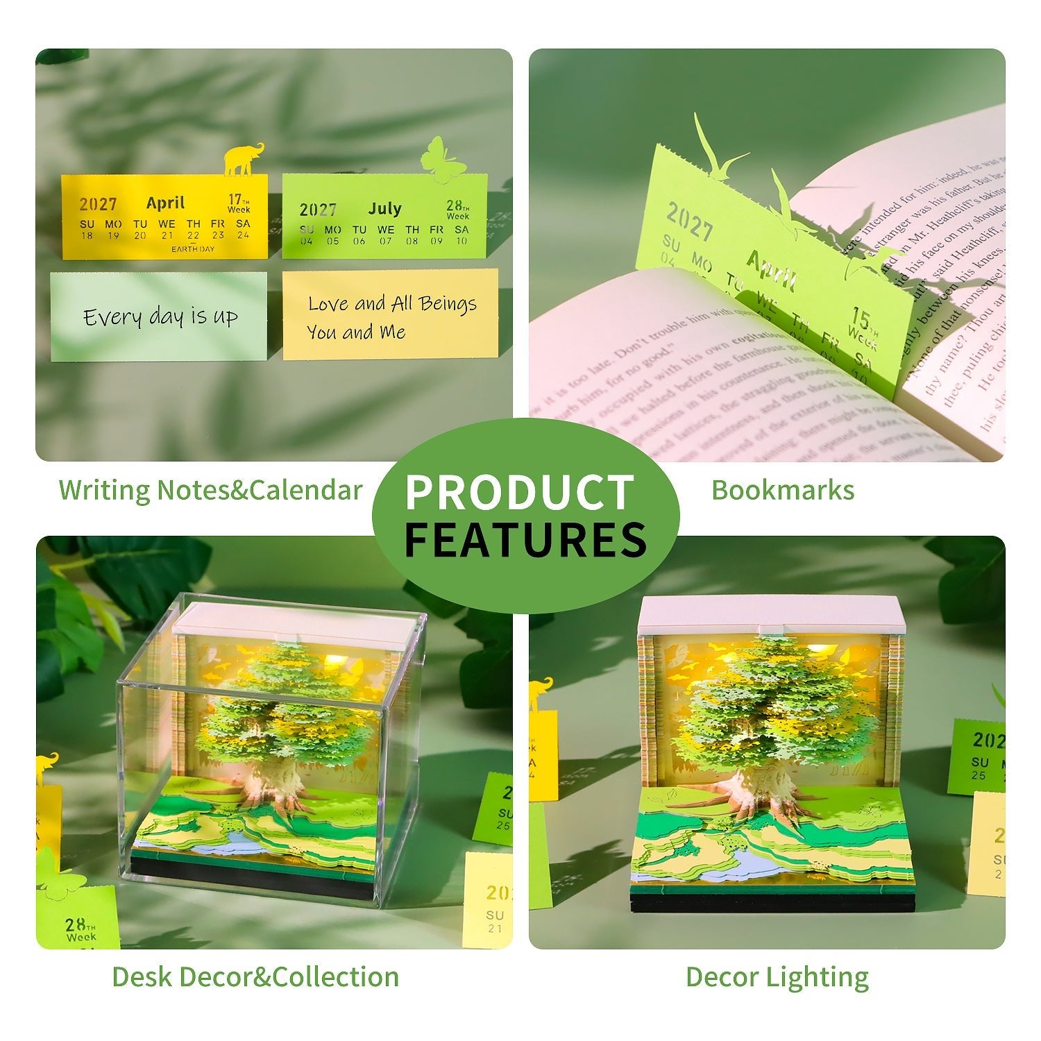 3D Calendar 2027 - Tree House D - 3D Calendar