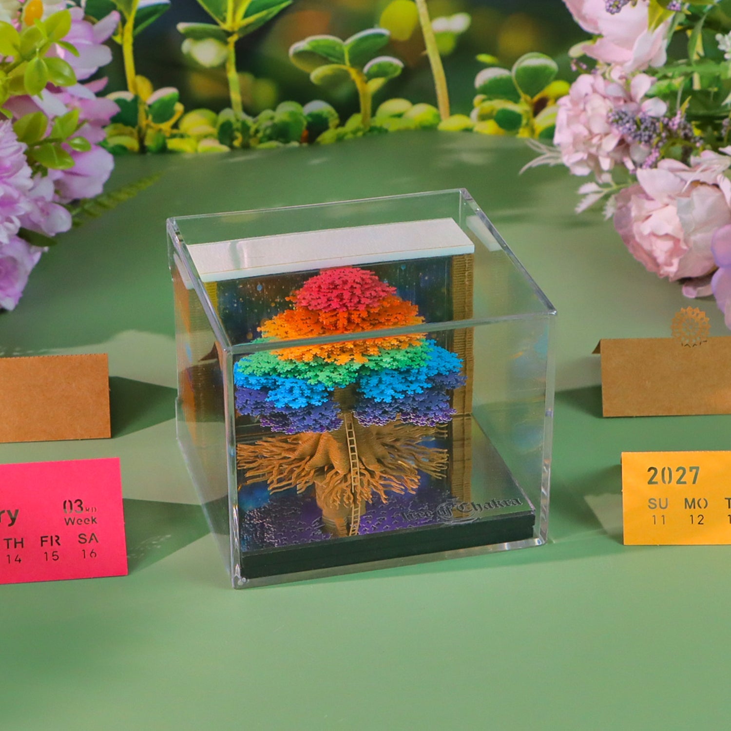 3D Calendar 2027 - Tree of Chakra - 3D Calendar
