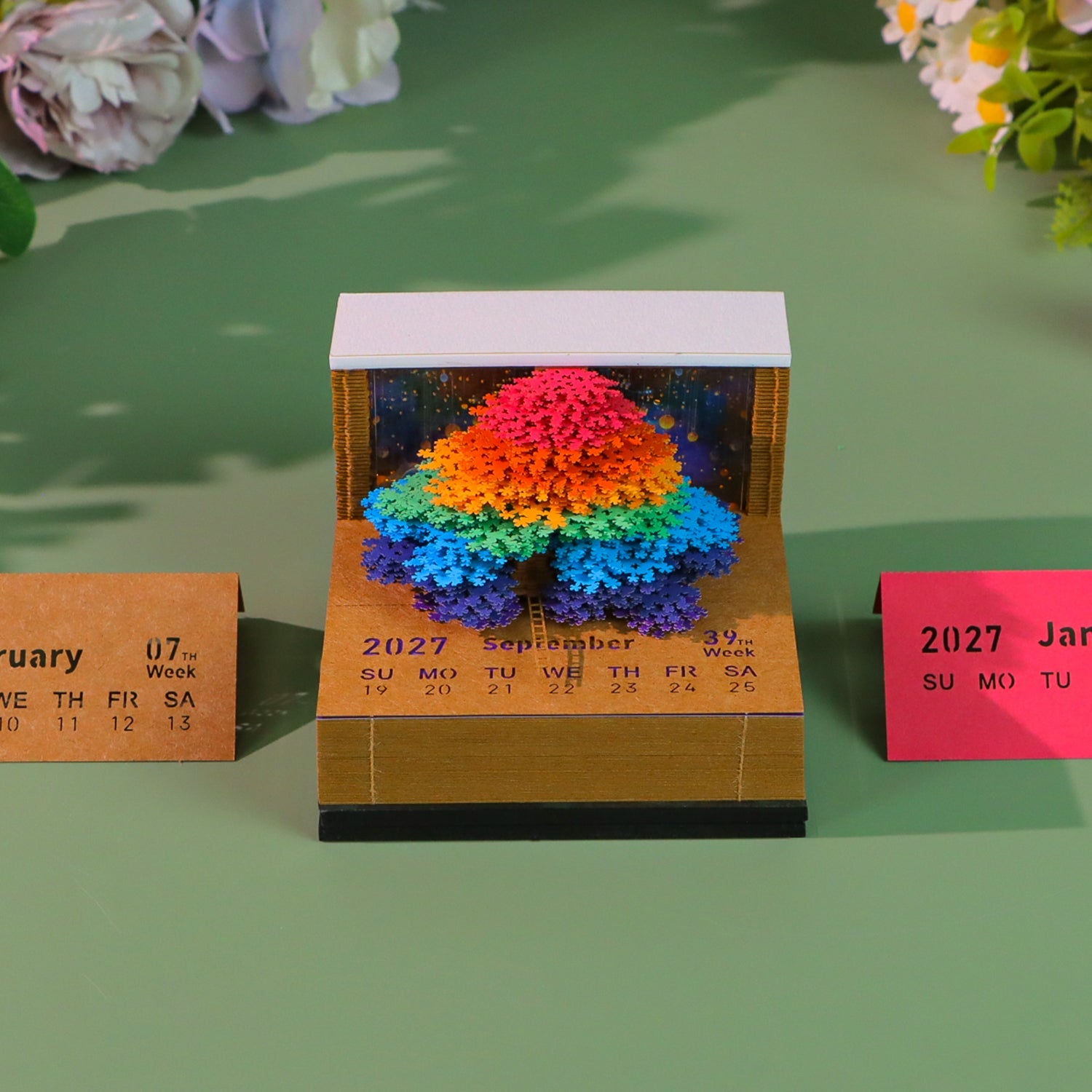 3D Calendar 2027 - Tree of Chakra - 3D Calendar