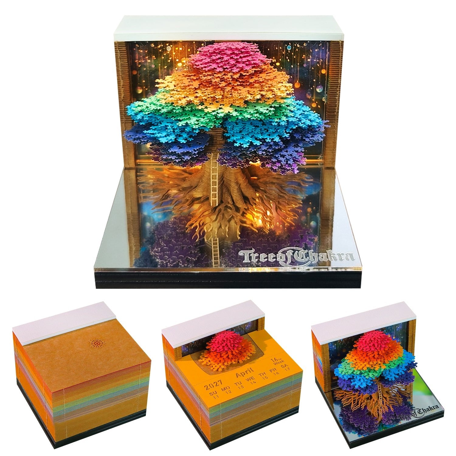 3D Calendar 2027 - Tree of Chakra - 3D Calendar