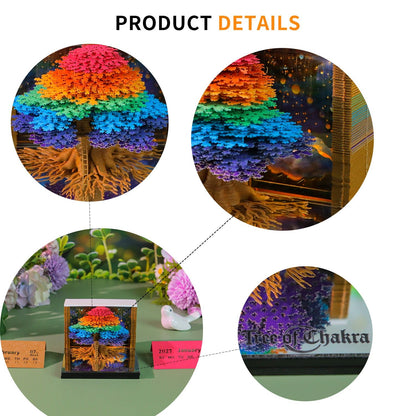 3D Calendar 2027 - Tree of Chakra - 3D Calendar