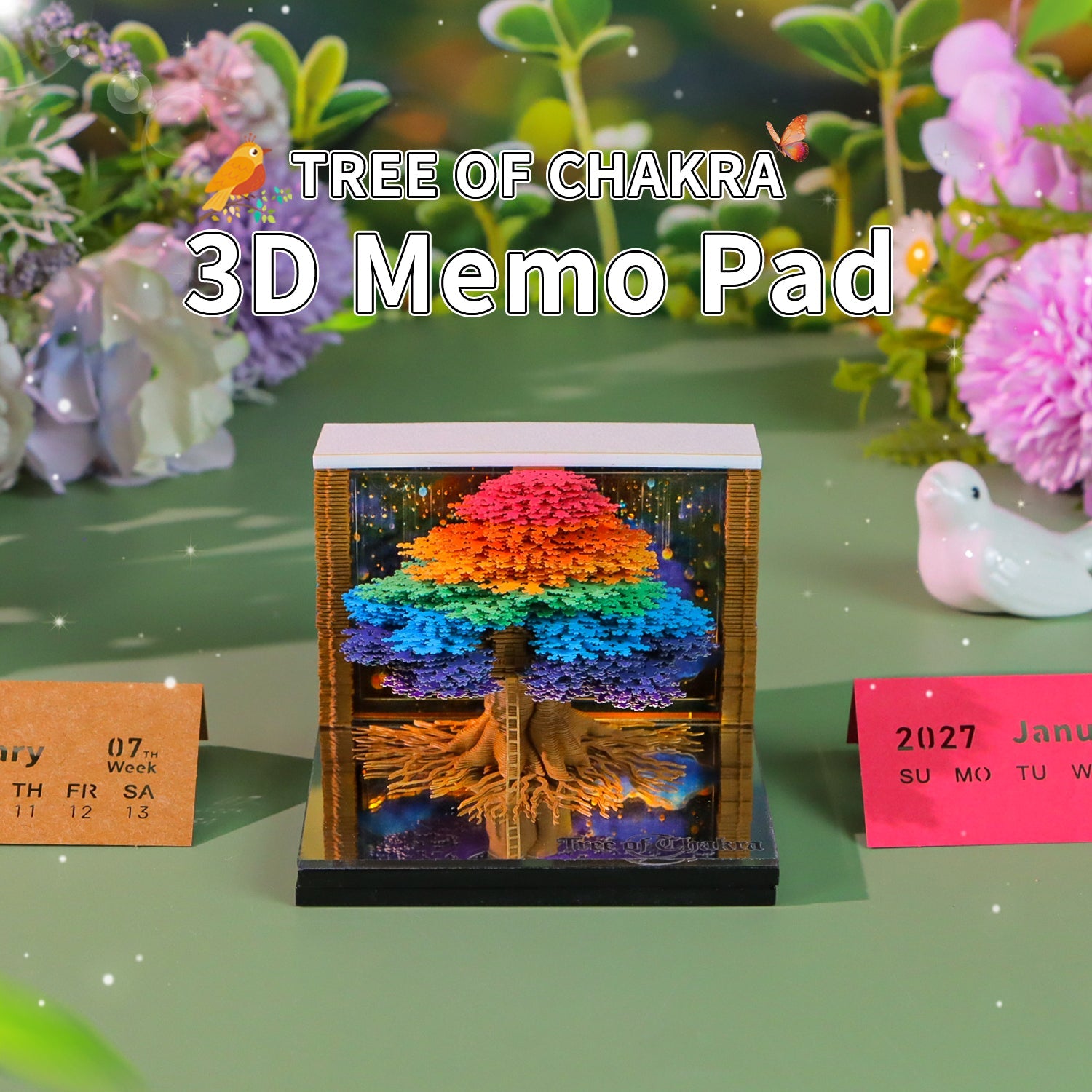 3D Calendar 2027 - Tree of Chakra - 3D Calendar
