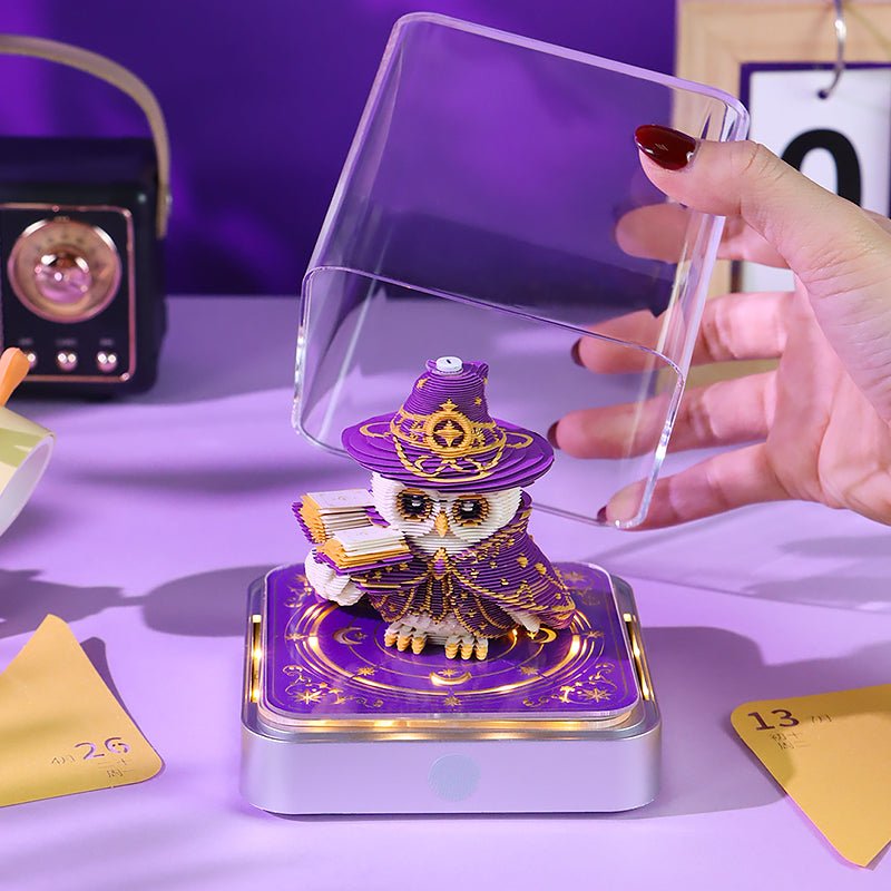 3D Calendar 2027 - Wizard Owl - 3D Calendar