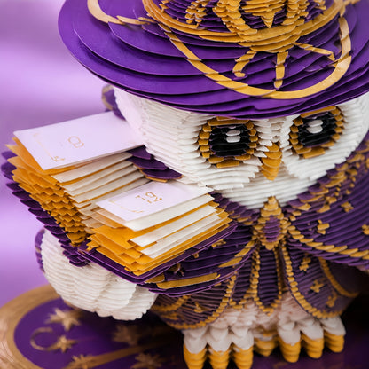 3D Calendar 2027 - Wizard Owl - 3D Calendar